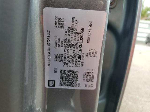 1GTG5CENXN1320868 - 2022 GMC CANYON ELEVATION GRAY photo 12