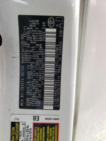 2T1BU4EE8BC727937 - 2011 TOYOTA COROLLA BASE 白色 照片 12