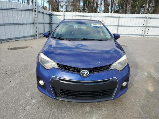 2T1BURHE4FC353549 - 2015 TOYOTA COROLLA L BLUE photo 5