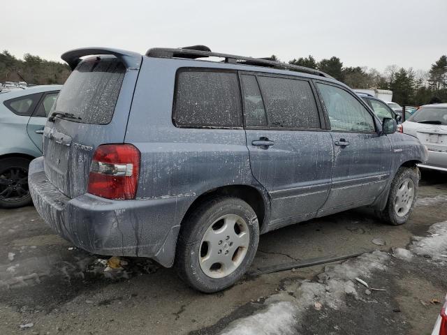 JTEEP21A660153362 - 2006 TOYOTA HIGHLANDER LIMITED BLUE photo 3