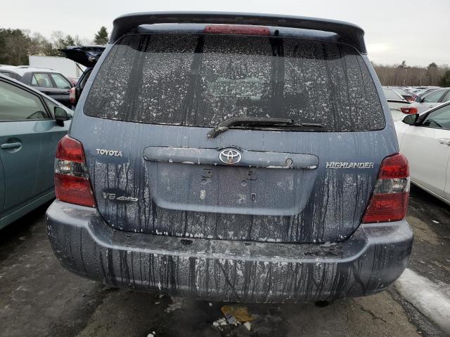 JTEEP21A660153362 - 2006 TOYOTA HIGHLANDER LIMITED BLUE photo 6