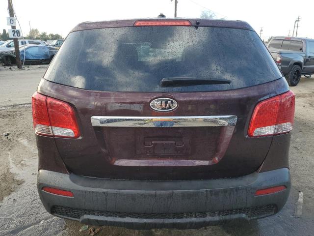 5XYKT3A11BG036480 - 2011 KIA SORENTO BASE BURGUNDY photo 6