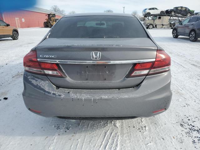 2HGFB2F59EH042996 - 2014 HONDA CIVIC LX GRAY photo 6