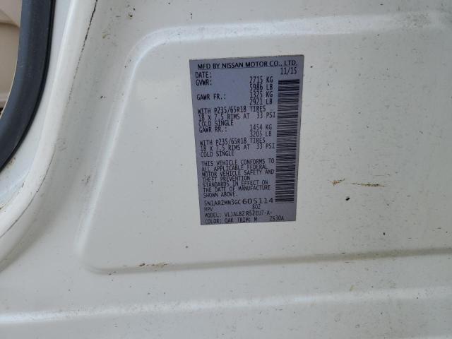 5N1AR2MN3GC605114 - 2016 NISSAN PATHFINDER S WHITE photo 13