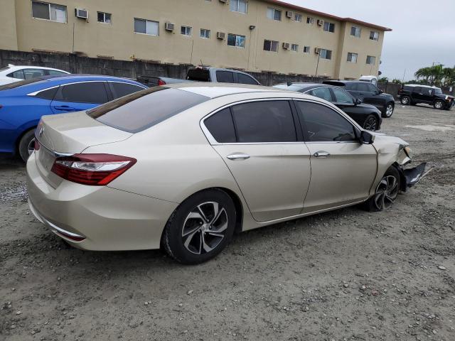 1HGCR2F35HA242385 - 2017 HONDA ACCORD LX GOLD photo 3