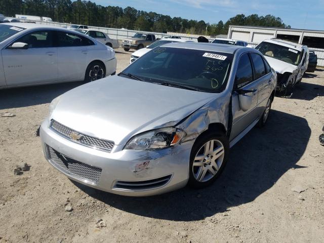 2G1WB5E31E1133603 - 2014 CHEVROLET IMPALA LIM LT SILVER photo 2