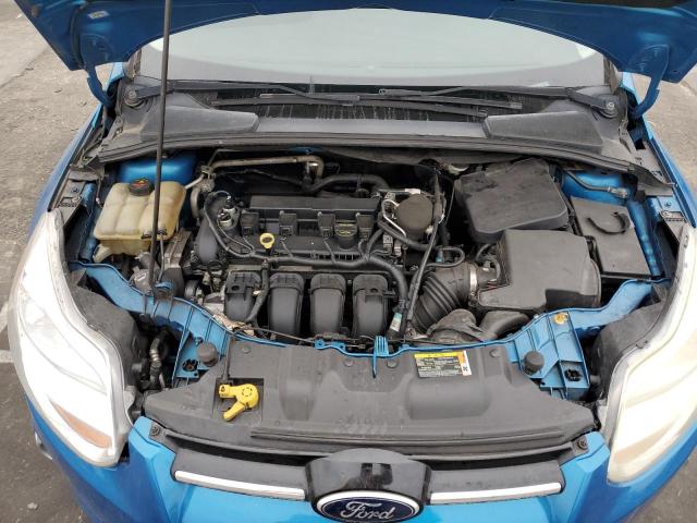 1FAHP3H21CL449508 - 2012 FORD FOCUS SEL BLUE photo 11