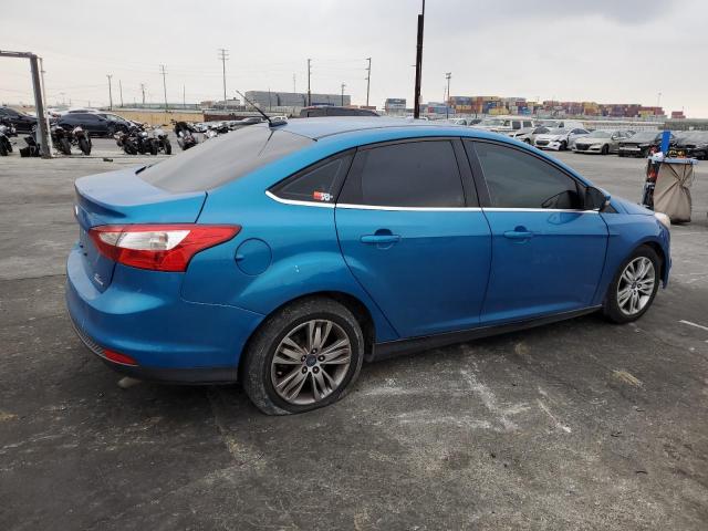 1FAHP3H21CL449508 - 2012 FORD FOCUS SEL BLUE photo 3