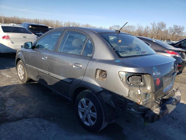 KNADH4A31B6731186 - 2011 KIA RIO BASE GRAY photo 2