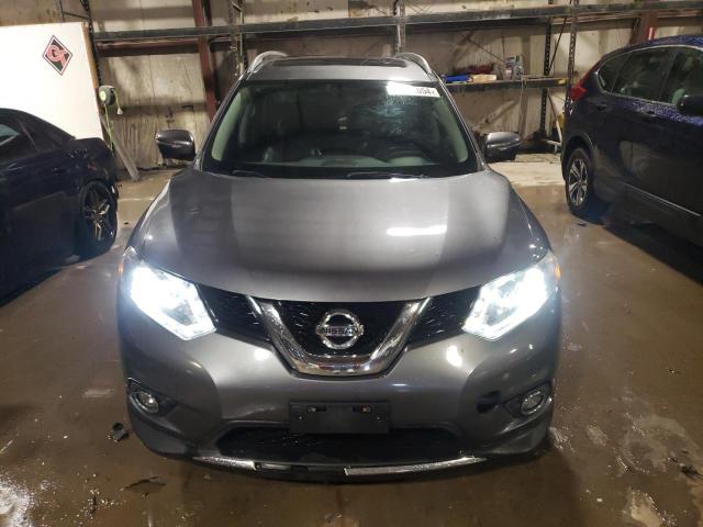 5N1AT2MV7EC840047 - 2014 NISSAN ROGUE S GRAY photo 5