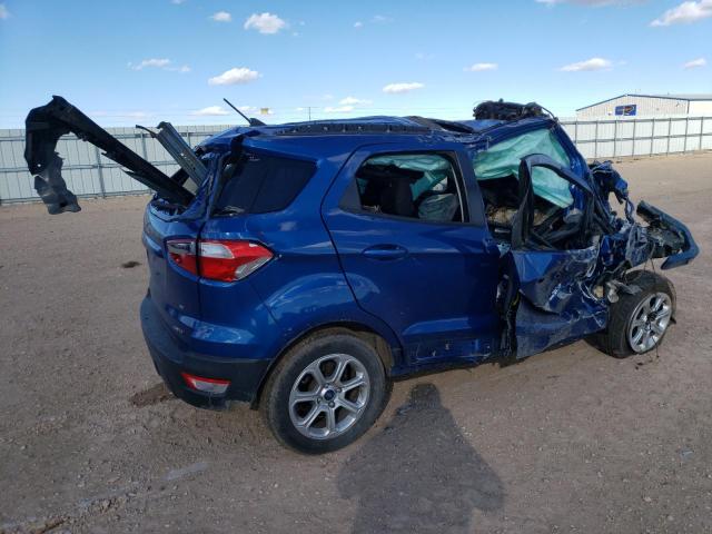 MAJ6S3GLXKC277946 - 2019 FORD ECOSPORT SE BLUE photo 3