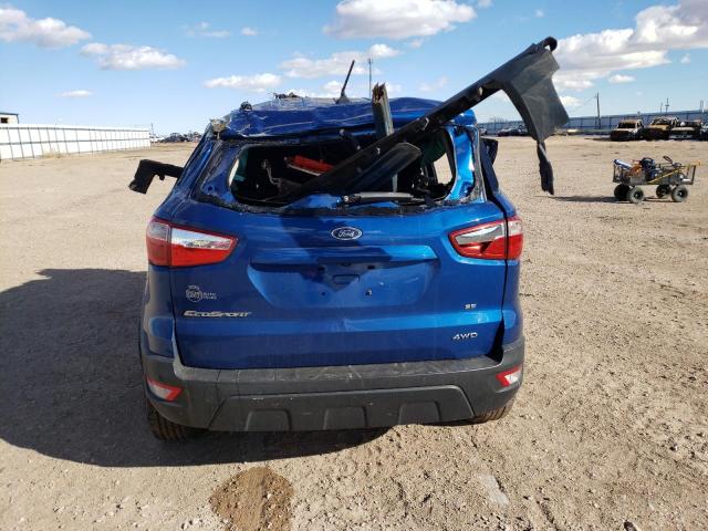 MAJ6S3GLXKC277946 - 2019 FORD ECOSPORT SE BLUE photo 6