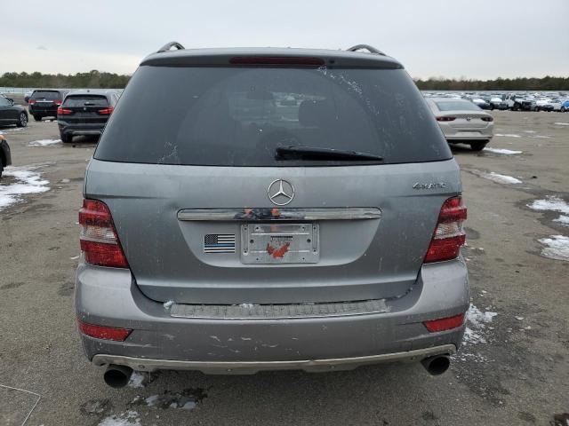 4JGBB8GB1BA706878 - 2011 MERCEDES-BENZ ML 350 4MATIC GRAY photo 6