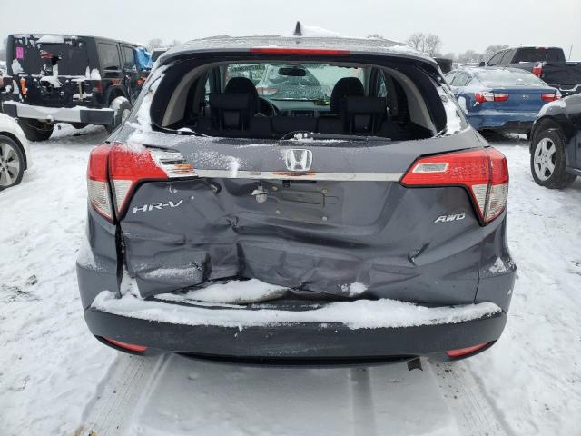 3CZRU6H36KG724166 - 2019 HONDA HR-V LX GRAY photo 6