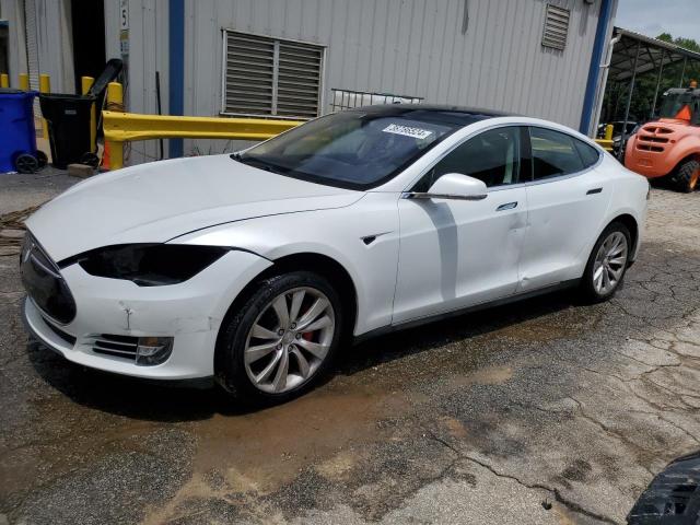 5YJSA1H18EFP52160 - 2014 TESLA MODEL S WHITE photo 1