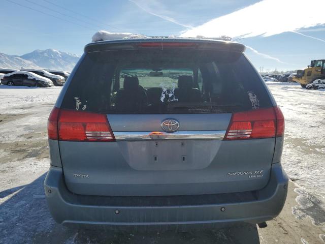 5TDZA22C24S096692 - 2004 TOYOTA SIENNA XLE BLUE photo 6