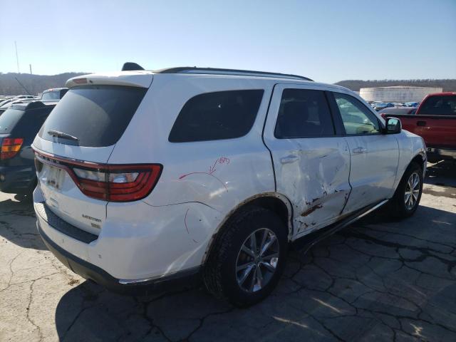 1C4RDJDG4FC795604 - 2015 DODGE DURANGO LIMITED WHITE photo 3