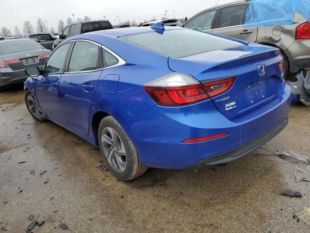 19XZE4F12KE010863 - 2019 HONDA INSIGHT LX BLUE photo 2