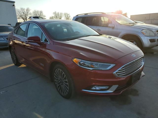 3FA6P0PU7HR380177 - 2017 FORD FUSION SE PHEV RED photo 4