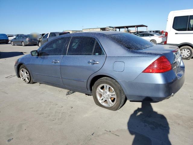 1HGCM56377A077096 - 2007 HONDA ACCORD SE BLUE photo 2