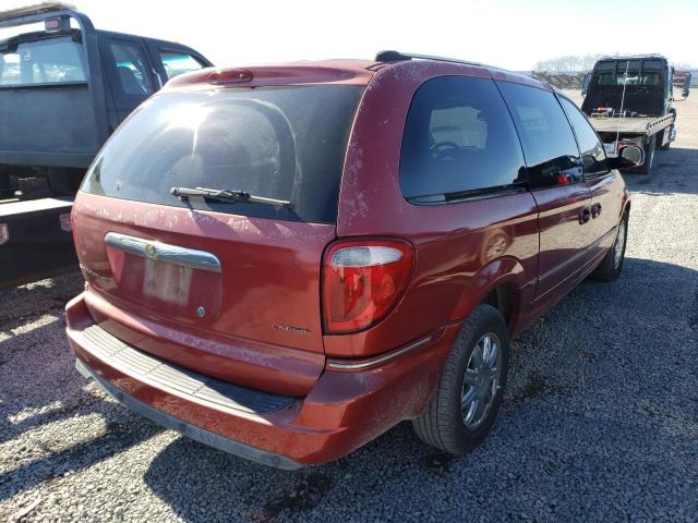 2A8GP64L96R667139 - 2006 CHRYSLER TOWN & COU LIMITED RED photo 3