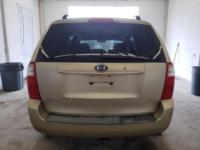 KNDMB233786218880 - 2008 KIA SEDONA EX GOLD photo 6