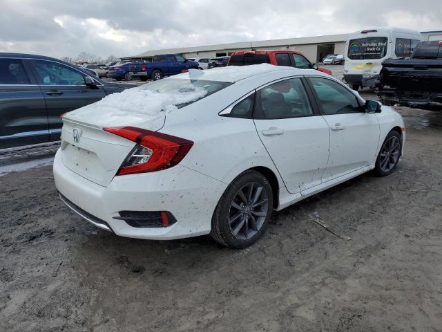 19XFC1F30LE205399 - 2020 HONDA CIVIC EX WHITE photo 3