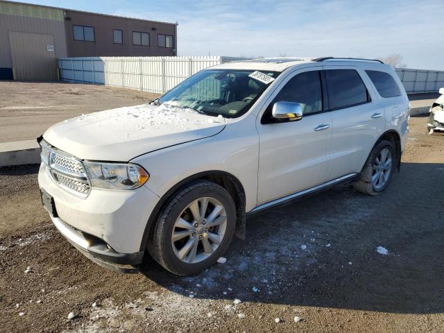 1D4RE4GG9BC677488 - 2011 DODGE DURANGO CREW WHITE photo 1