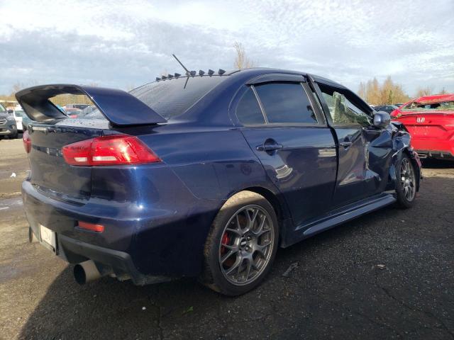 JA32W8FV7EU607438 - 2014 MITSUBISHI LANCER EVOLUTION GSR BLUE photo 3