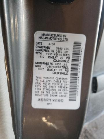 JN8DR07Y41W515962 - 2001 NISSAN PATHFINDER LE 米色 照片 13