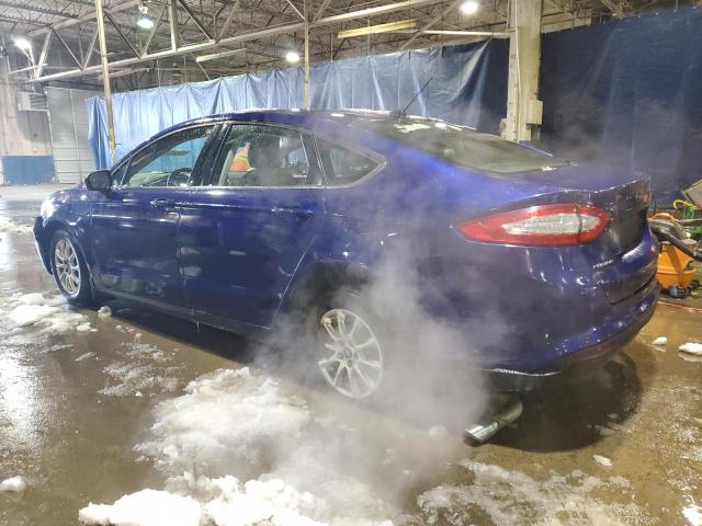 1FA6P0G78G5132595 - 2016 FORD FUSION S BLUE photo 2