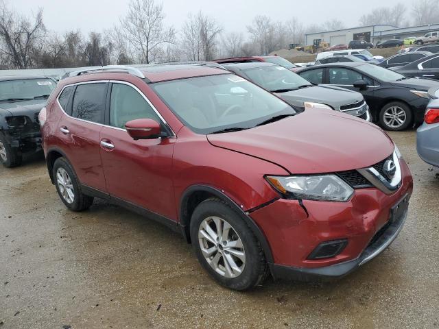 5N1AT2MV1FC901538 - 2015 NISSAN ROGUE S RED photo 4