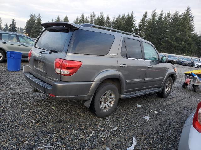 5TDBT48A25S242670 - 2005 TOYOTA SEQUOIA LIMITED GRAY photo 3