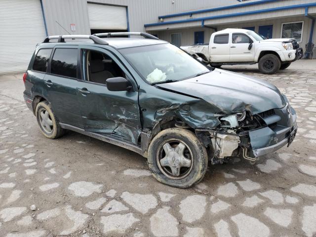 JA4LZ31F76U028686 - 2006 MITSUBISHI OUTLANDER LS GREEN photo 4