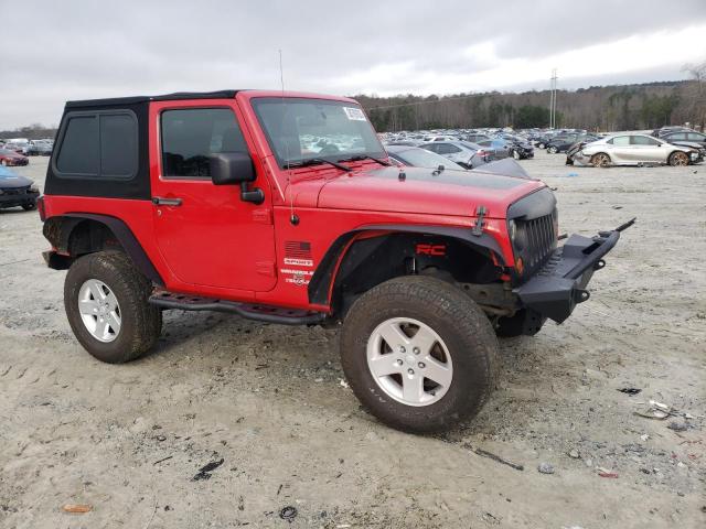 1C4AJWAG9CL112296 - 2012 JEEP WRANGLER SPORT RED photo 4