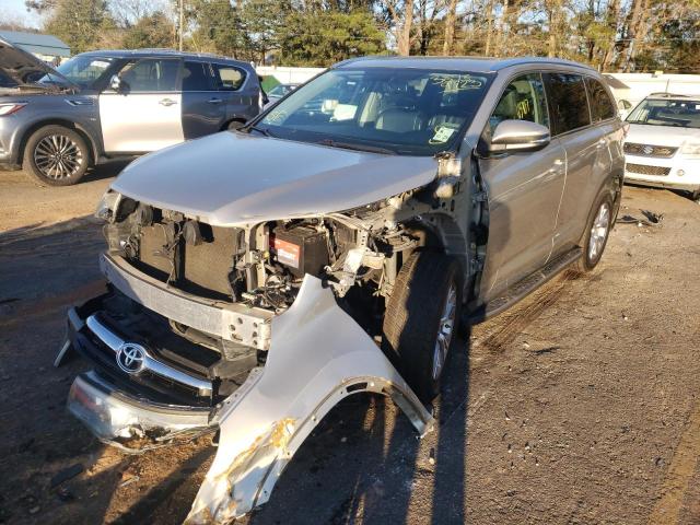 5TDKKRFH9FS119935 - 2015 TOYOTA HIGHLANDER XLE SILVER photo 1