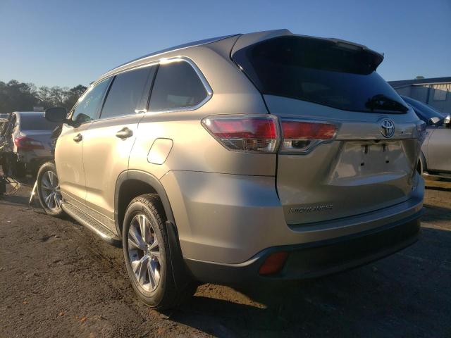 5TDKKRFH9FS119935 - 2015 TOYOTA HIGHLANDER XLE SILVER photo 2