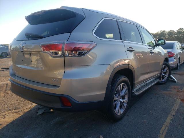 5TDKKRFH9FS119935 - 2015 TOYOTA HIGHLANDER XLE SILVER photo 3