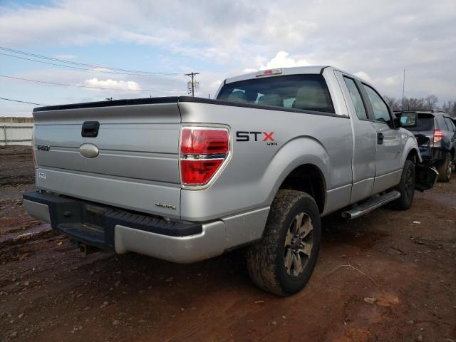 1FTFX1EF0BKE21118 - 2011 FORD F150 SUPER CAB SILVER photo 3