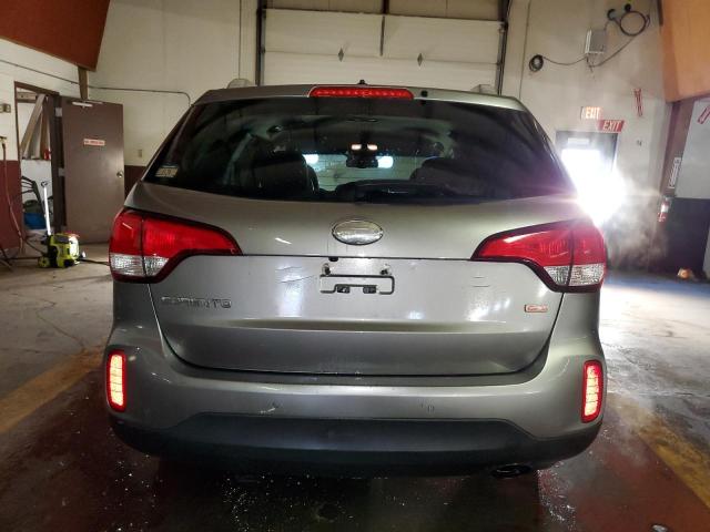 5XYKT3A67EG534540 - 2014 KIA SORENTO LX GRAY photo 6