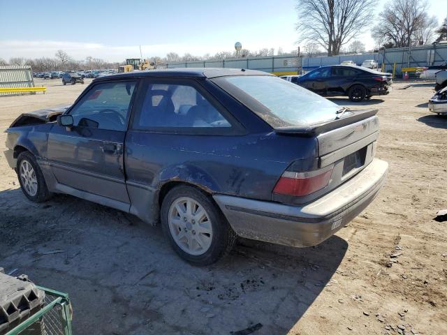 1FAPP93J7KW275082 - 1989 FORD ESCORT GT BLUE photo 2