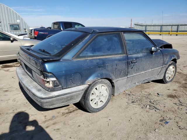 1FAPP93J7KW275082 - 1989 FORD ESCORT GT BLUE photo 3