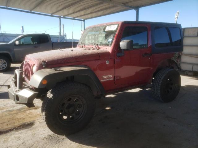 1C4AJWAGXDL601257 - 2013 JEEP WRANGLER SPORT MAROON photo 1