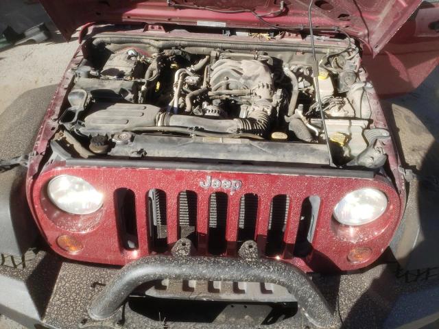 1C4AJWAGXDL601257 - 2013 JEEP WRANGLER SPORT MAROON photo 12