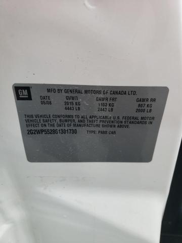 2G2WP552861301730 - 2006 PONTIAC GRAND PRIX 白色 照片 12