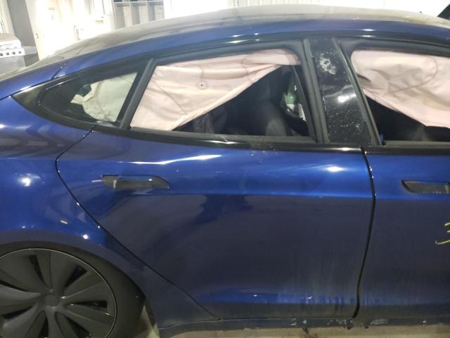 5YJSA1E50MF439836 - 2021 TESLA MODEL S Синій фото 10