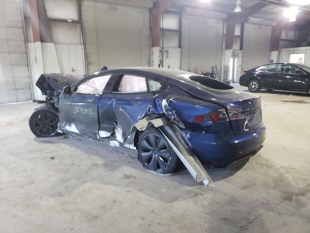 5YJSA1E50MF439836 - 2021 TESLA MODEL S Синій фото 2