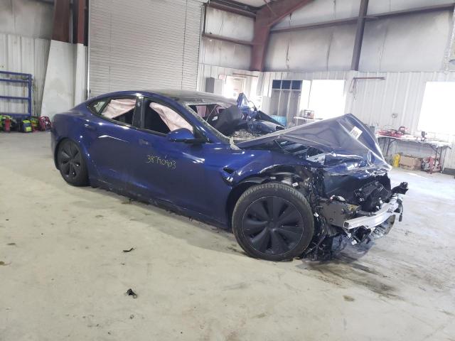 5YJSA1E50MF439836 - 2021 TESLA MODEL S Синій фото 4