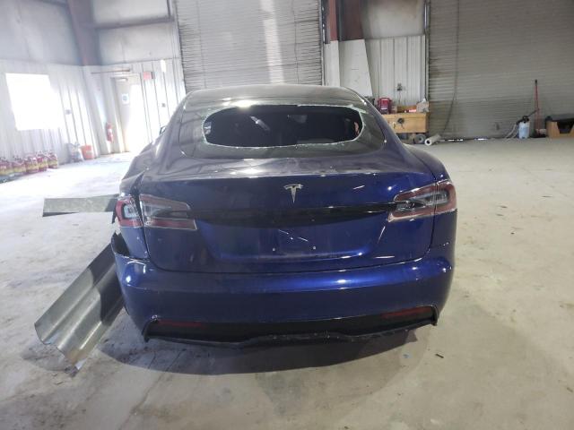 5YJSA1E50MF439836 - 2021 TESLA MODEL S Синій фото 6