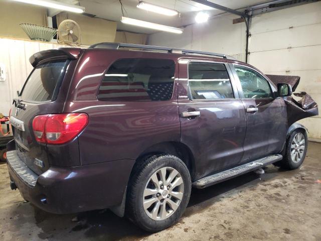 5TDJY5G10CS060015 - 2012 TOYOTA SEQUOIA LIMITED MAROON photo 3